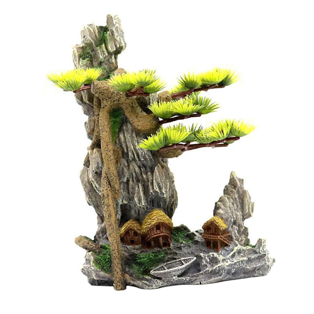 Aquarium Planted Wood - Caverna de árvore para répteis, tronco
