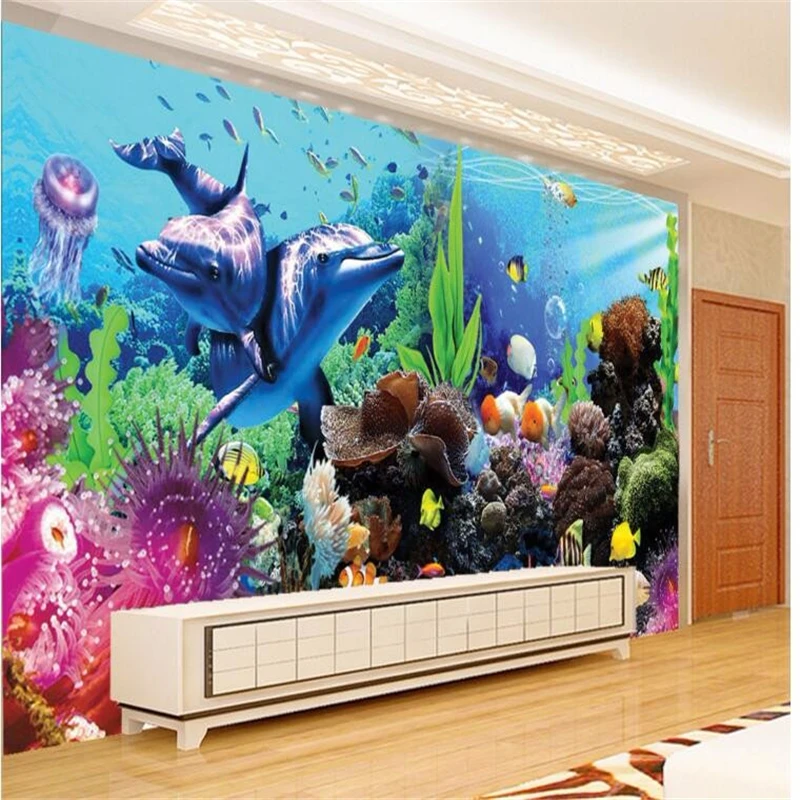 Planted Aquarium Photos - Papel de Parede 3D Personalizado Beibehang