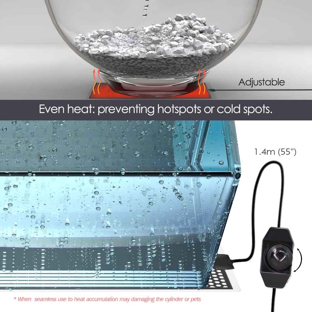 5-20w réptil esteira de calor  - Planted Aquarium Heater avaliação e preço